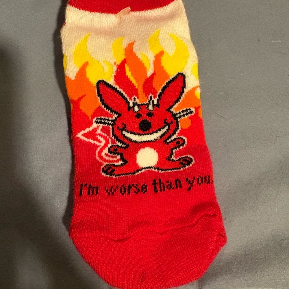 Playful Red Devil Socks